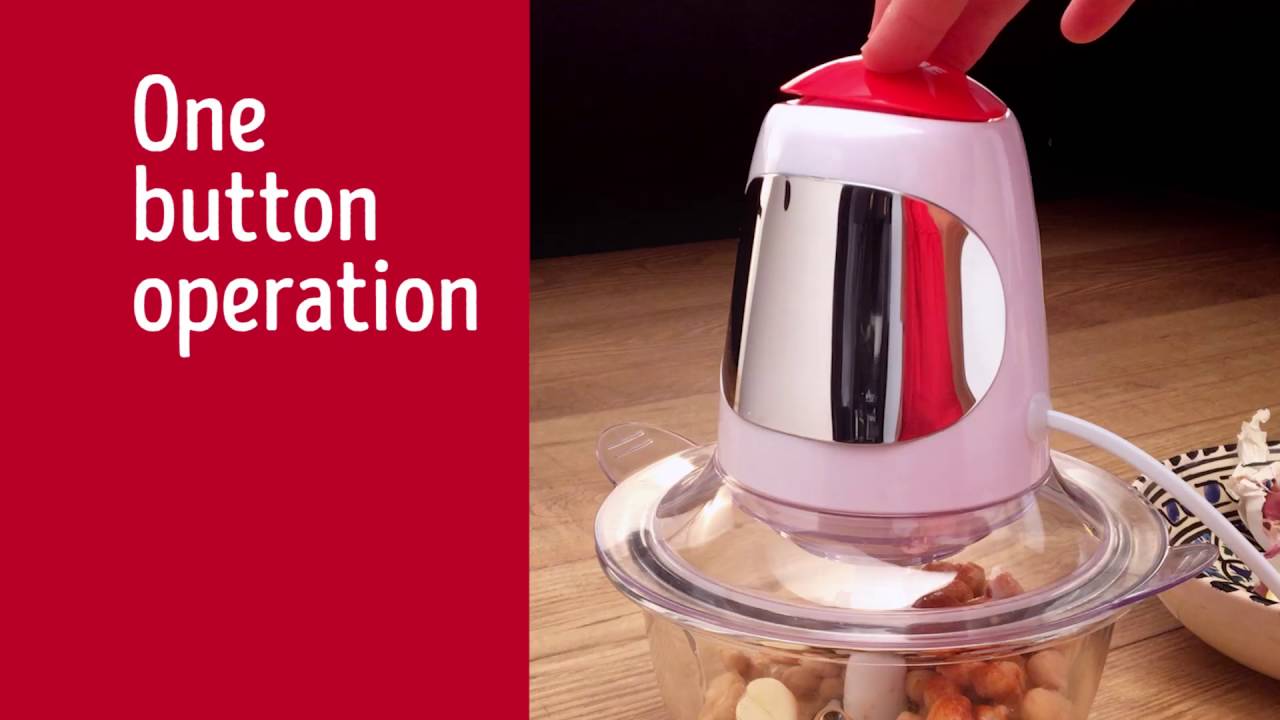 Judge Electricals 1L Glass Bowl Mini Chopper 200W JEA75