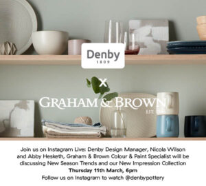 2103012 Instagram Live Invitation Denby Pottery to Host Instagram Live with Graham and Brown
