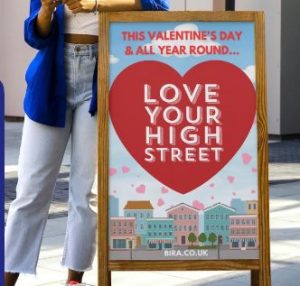 BIRA Love your high street valentines BIRA launches second annual campaign for Valentine's Day