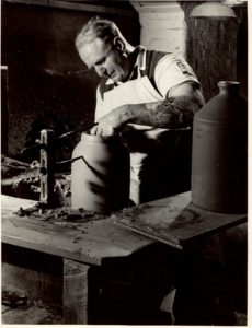 Denby potter Bernard Fretwell from the 1960s Craft Potter in demand at Denby