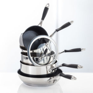JMC1 Stellar James Martin JM 5 Piece Saucepan Set On white SQ 800x800 1 Stellar James Martin - the new cookware range: signed, sealed and delivered