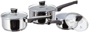 JNAA1 Judge Natural 3 Piece Saucepan Set Judge Natural Cookware: organic and functional
