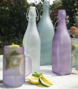 Kilner beverage cropped Kilner Frosted Clip Top Bottles