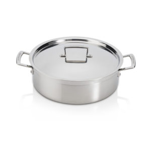 Le CSauteuse Le Creuset 3-ply stainless steel 28cm sauteuse