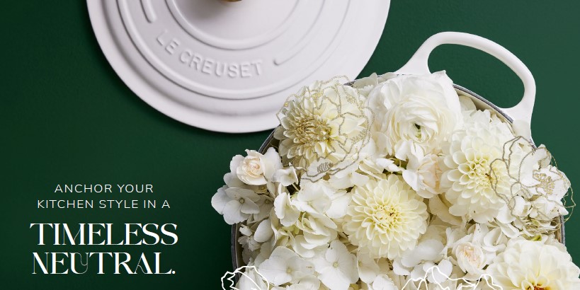 Le Creuset introduces White: A blank canvas for your culinary creations