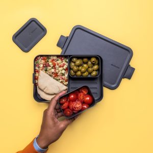Make Take Lunch Box Bento Large Dark Grey 8710755203480 Brabantia 300dpi 5425x8133px 6 NR 29662 Make & Take Bento Box