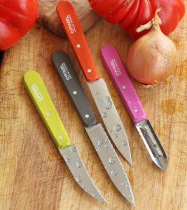 Opinel colour cropped Opinel's Fifties 4-piece Kitchen Knife Set