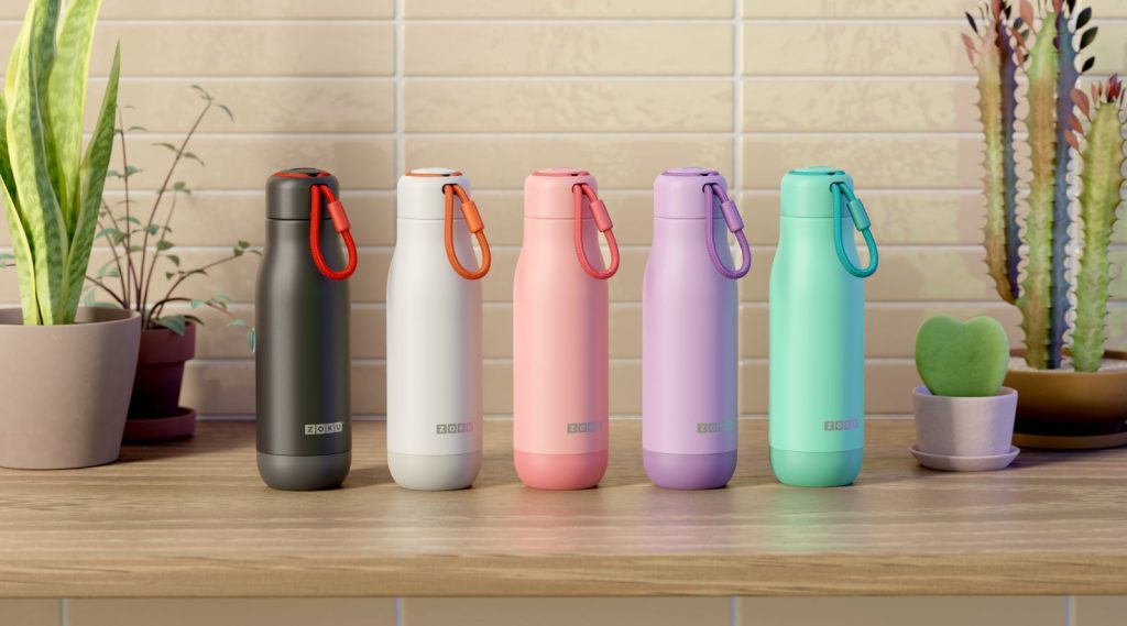 Zoku Stainless Steel Sports Bottle
