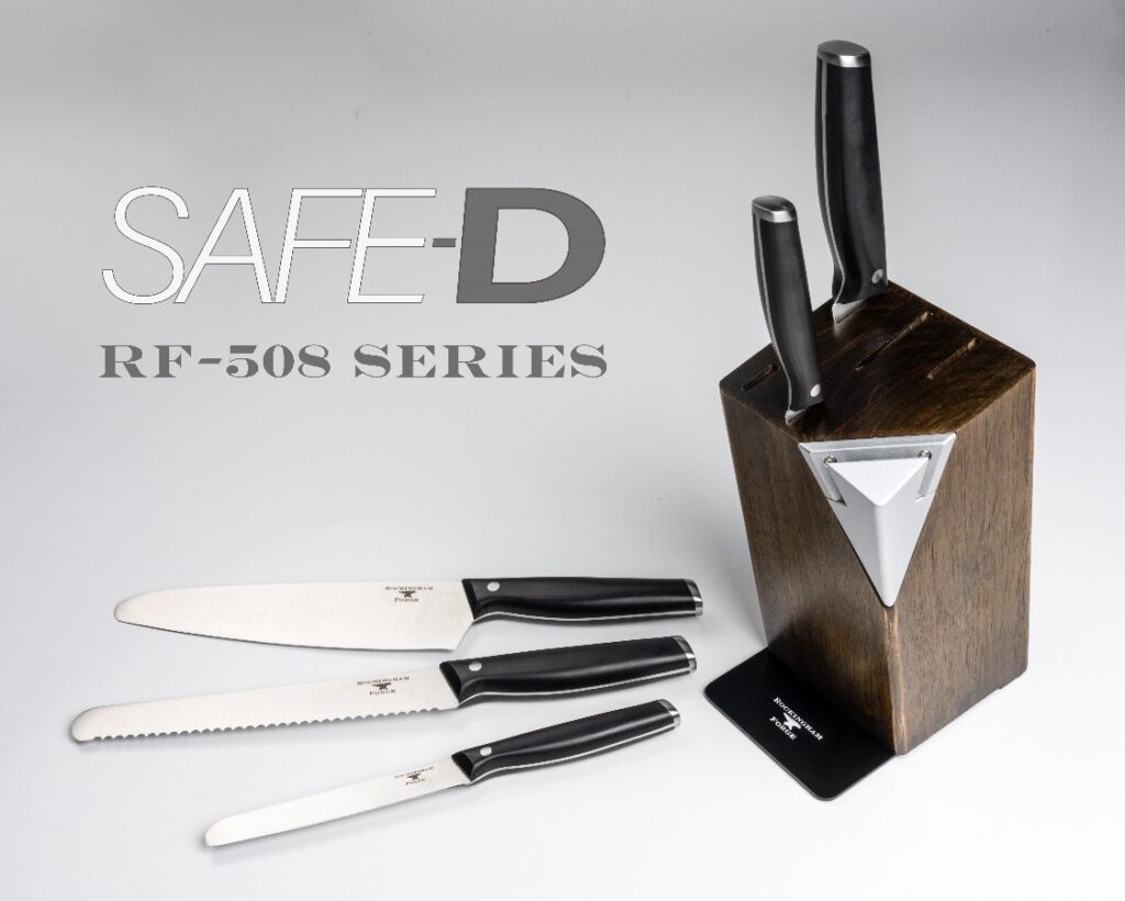 RF508 ‘SAFE D’ Knives Block Set with built in sharpener