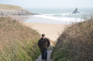 Rainy Day Trust CEO Bryan Clover on the Pembrokeshire coast preparing fo... RDT ceo gears up for coastal challenge