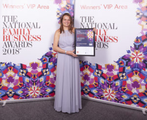 Rebecca Leeke Receives the National family Business Award Leekes wins Family Business of the Year award