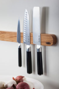 SA35 Stellar Knife Accessoried 35cm Magnetic Knife Rack Oak Lifestyle.jpg 800x800 Stellar Beech Magnetic Knife Block