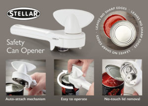 SA55 Stellar Kitchen Safety Can Opener Infographic Stellar Can Opener