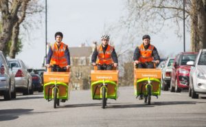 SAINSBURYS BIKE use this Sainsbury’s trials delivery service by electric cargo bikes