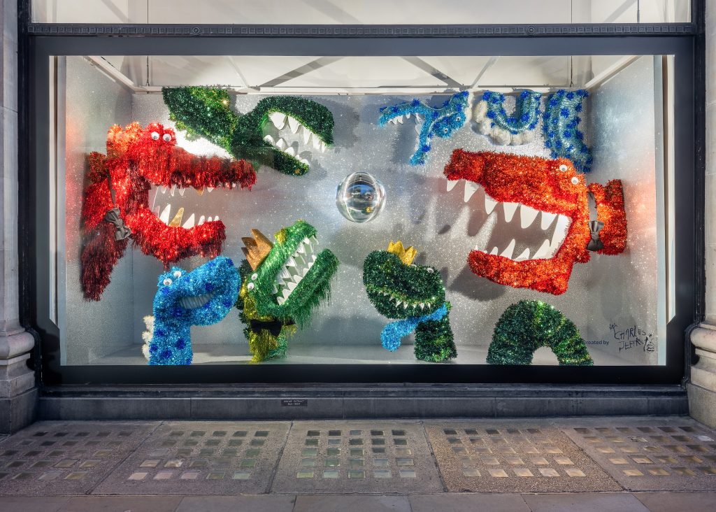 SELFRIDGES MORE THE MERRIER CHRISTMAS WINDOWS CHARLES JEFFREY 1024x732 1 Selfridges unveils Christmas window display which features 36,000 baubles