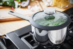 SL06 Stellar Stay Cool 18cm Draining Saucepan 2L Propped Lid On 1600x1600 'Stay Cool': the new cookware range from Stellar