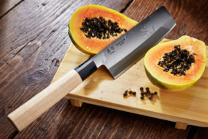 SS04 Stellar Samurai Usuba Knife 16cm 6inch Lifestyle 6 1600x1600 Talking Japanese - Samurai Knives from Stellar