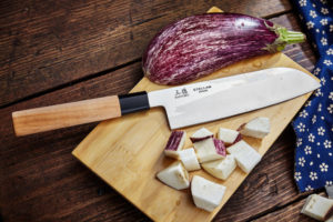 SS05 Stellar Samurai Santoku Knife 18cm 7inch Lifestyle 8 1600x1600 Talking Japanese - Samurai Knives from Stellar