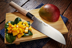 SS06 Stellar Samurai Santoku Knife 15cm 6inch Lifestyle 3 1600x1600 Talking Japanese - Samurai Knives from Stellar