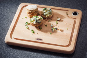 SW82 Stellar Kitchen Beech Cutting Board 27 x 22 x 2cm Propped 3 Stellar's New Beechware Chopping Board Collection