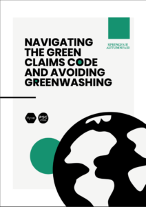 Spring Autumn Fair POC Green Claims Spring & Autumn Fair launch Pathway to Sustainability whitepapers