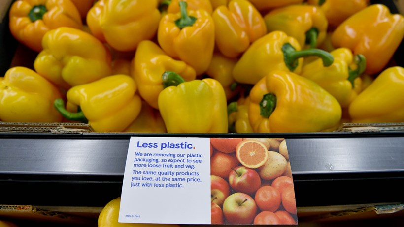 Tesco trials removing plastic from fruit and veg