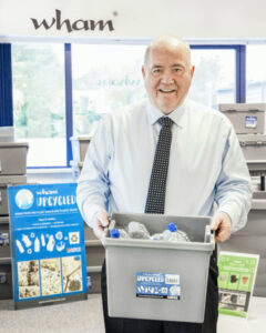 Tony Grimshaw with the Upcycled range What More UK work with MP's on new tax proposals