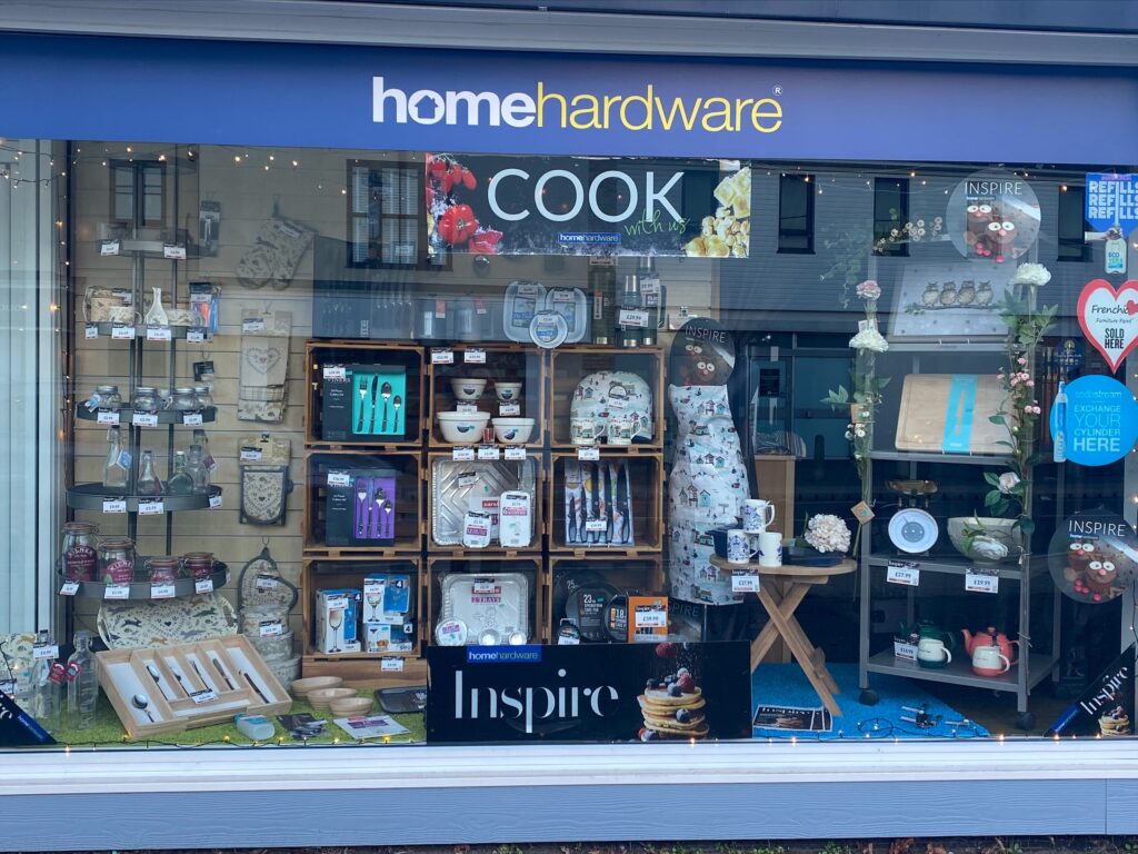 Staines & Bright’s Home Hardware wins Cookshop Window Dressing Competition