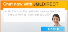 JML website offers live chat and new brands