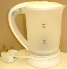 Boots kettle poses electric shock risk