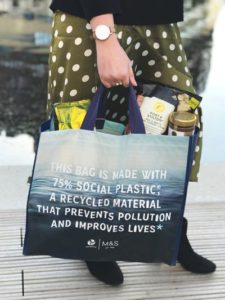 social plastic bag M S USE THIS M&S launches eco shopping bag